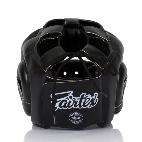 Fairtex Full Face Protector Head Guard Hg14 Black 2 Fairtex Full Face Protector Head Guard HG14 - Black in Black — graphic close‑up