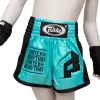 Fairtex Kids Muay Thai Shorts BSK2107 - Turqouise/Black in Turqouise/Black — rear print