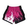 Fairtex Kids Muay Thai Shorts Eternal Flame BSK2101 - Pink/Black in Pink/Black — studio shot