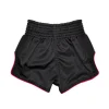 Fairtex Kids Muay Thai Shorts Midnight Bsk2104 Black Red 3 Fairtex Kids Muay Thai Shorts Midnight BSK2104 - Black/Red in Black/Red — flat lay
