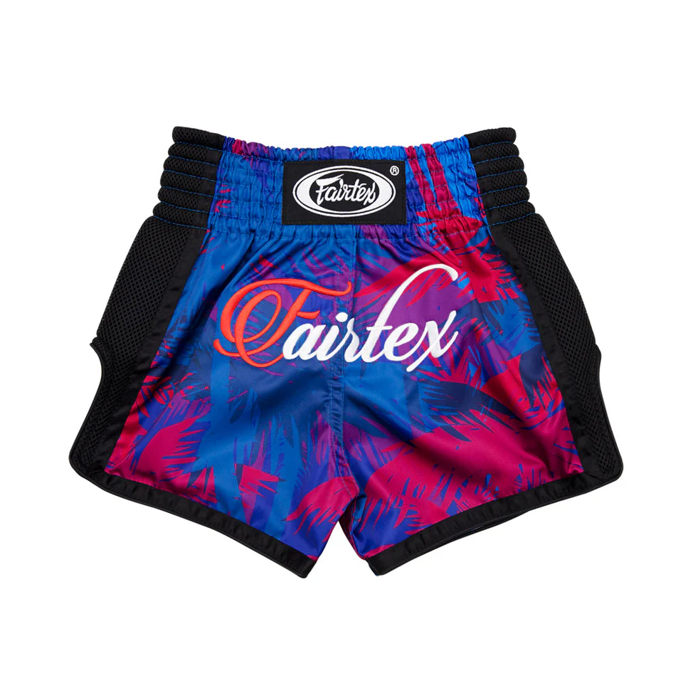 Fairtex Kids Muay Thai Shorts Summer BSK2102 in Blue/Pink - product image