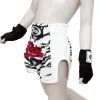 Fairtex Kids Muay Thai Shorts Tiger Bsk2103 White 1 Fairtex Kids Muay Thai Shorts Tiger BSK2103 - White in White — rear print
