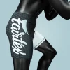 Fairtex Mens Vale Tudo Shorts Cp7 Black White 3 Fairtex Mens Vale Tudo Shorts CP7 - Black/White in Black/White — front view
