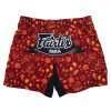 Fairtex MMA Board Shorts Breeze AB14 - Red in Red — side profile