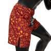 Fairtex MMA Board Shorts Breeze AB14 - Red in Red — three‑quarter angle