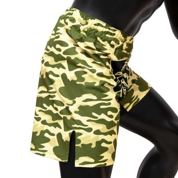 Fairtex MMA Board Shorts Sandy AB15 - Camo in Camo — waistband detail