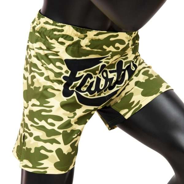 Fairtex MMA Board Shorts Sandy AB15 - Camo in Camo — side profile