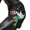 Fairtex MMA Board Shorts Wild AB13 - Black in Black — graphic close‑up