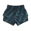 Fairtex Stealth Muay Thai Shorts - Blue in Blue — waistband detail