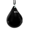 Fairtex Water Filled Heavy Bag HB16 - Black in Black — waistband detail