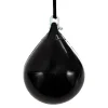 Fairtex Water Filled Heavy Bag HB16 - Black in Black — three‑quarter angle