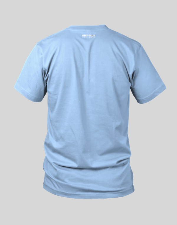 MFS Muay Thai Essential T-Shirt - Baby Blue in Baby Blue — waistband detail