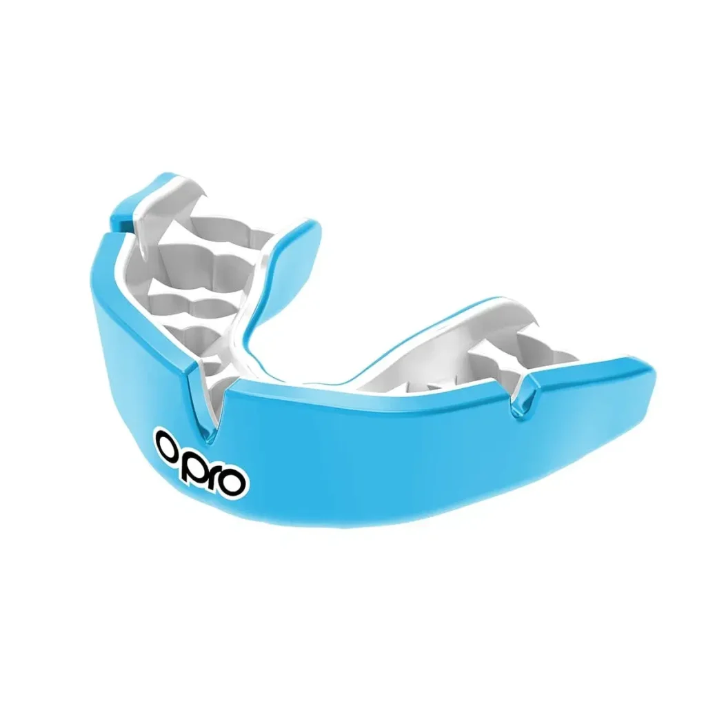Opro Custom-Fit Single Colour Mouth Guard Opro Custom-Fit Single Colour Mouth Guard in Sky Blue - product image