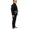 Tatami Kids Elements Superlite Bjj Gi Black 2 Tatami Kids Elements Superlite BJJ Gi - Black in Black — studio shot