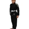 Tatami Kids Nova Absolute BJJ Gi - Black in Black — studio shot