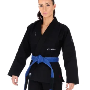Tatami Ladies Elements Superlite BJJ Gi - Black in Black — sleeve detail