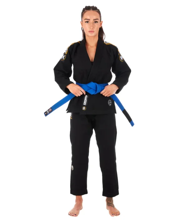 Tatami Ladies Nova Absolute BJJ Gi - Black in Black — back view