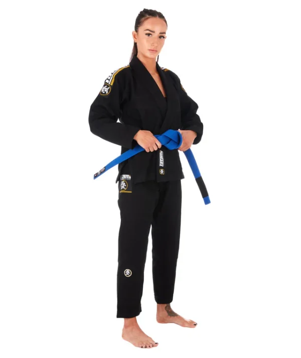 Tatami Ladies Nova Absolute BJJ Gi - Black in Black — back view
