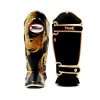 Twins Special Flying Dragon Shin Guards FSGL10-49 - Black/Gold in Black/Gold — sleeve detail