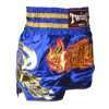 Twins Special Traditional Dragon Muay Thai Shorts TWS-152 - Blue/Gold in Blue/Gold — rear print