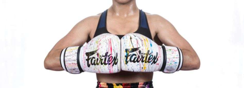 Title image for the kickboxing gloves category - this is the Fairtex BGV14PT Painter unique glove.