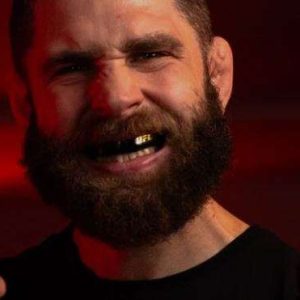An image of UFC Heavyweight Jan Blachowicz showing an Opro UFC Mouth guard