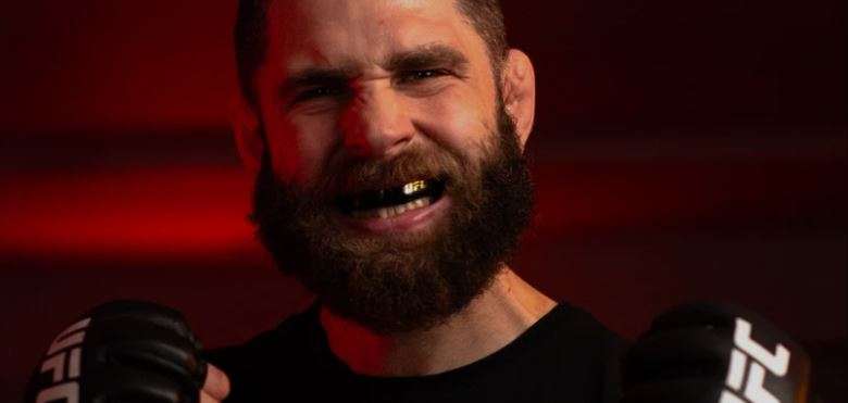 An image of UFC Heavyweight Jan Blachowicz showing an Opro UFC Mouth guard