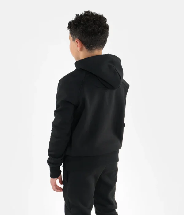 Progress Kids Hoodie Black 1 Progress Kids Hoodie - Black in Black — rear print