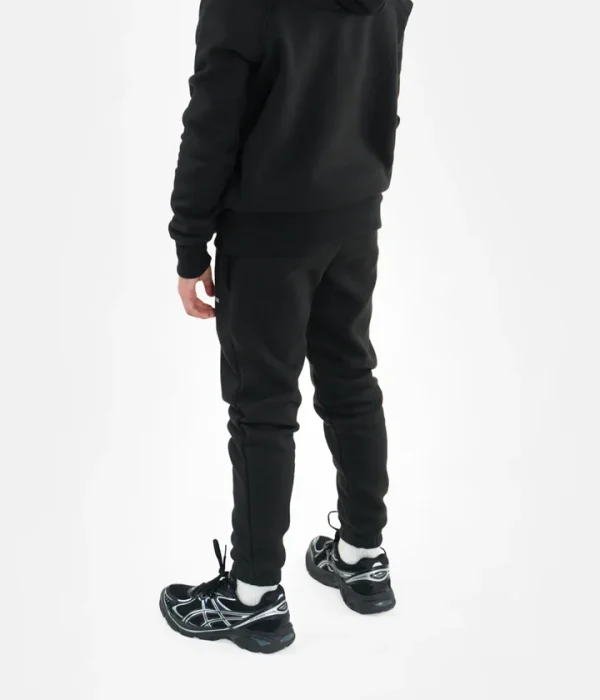 Progress Kids Joggers - Black in Black — front angle