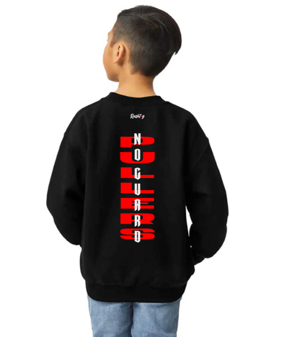 An image of Kids rashtag no guard pullers sweartshirt