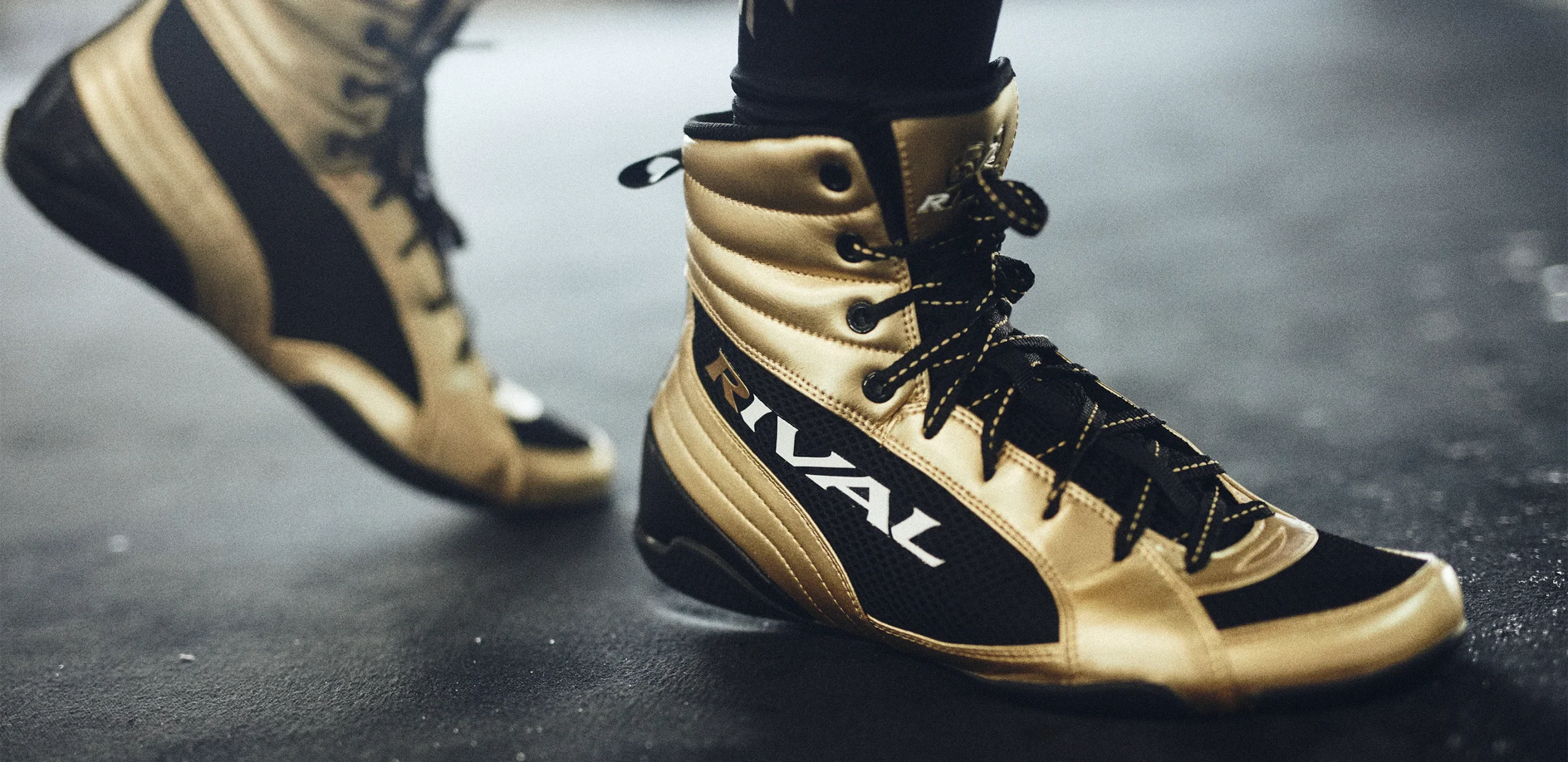 Image of Rival boxing boots, premium sport footwear.