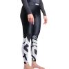 Scramble Baka Kids Spats - Black in Black — front angle