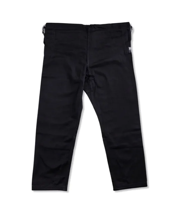 Tatami Basic Gi Pants - Black in Black — waistband detail