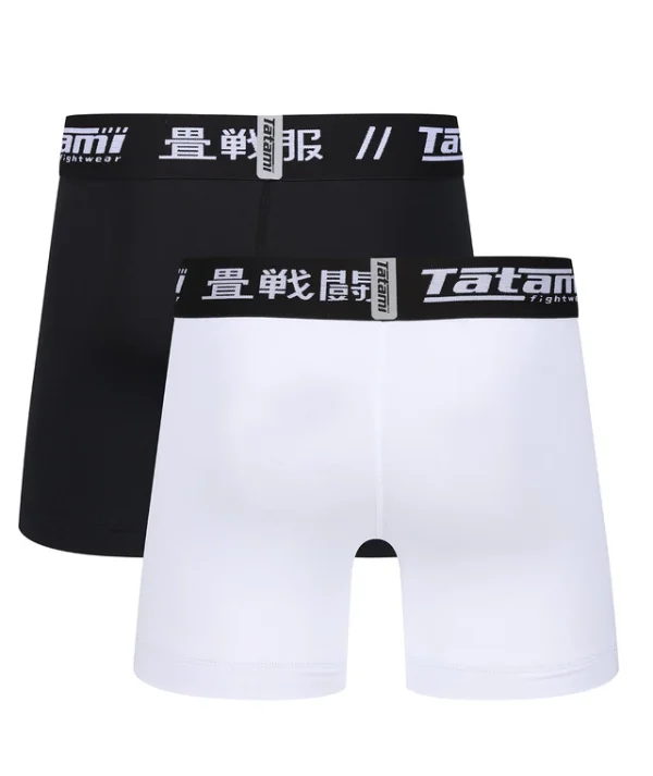 Tatami Grappling Underwear Black White 1 Tatami Grappling Underwear - Black/White in Black/White — rear print