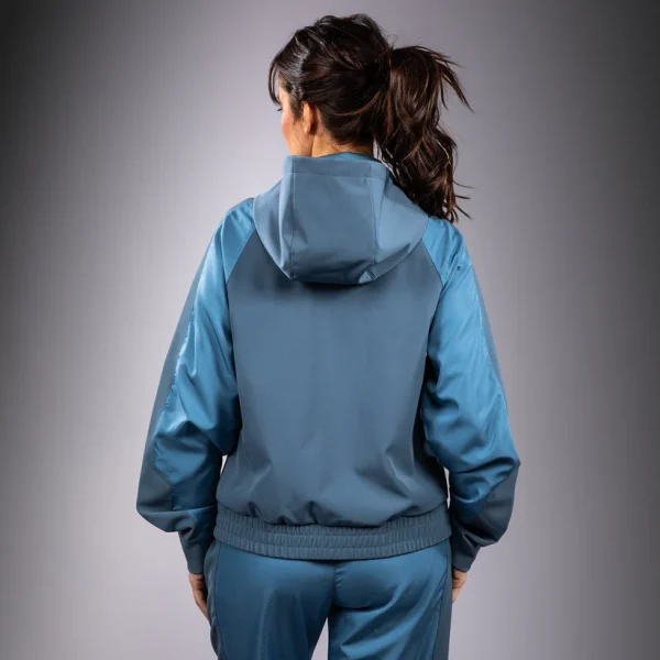 Venum Laser 3.0 Womens Hooded Track Jacket - Blue in Blue — rear print