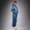 Venum Laser 3.0 Womens Hooded Track Jacket - Blue in Blue — side profile