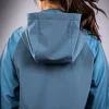 Venum Laser 3.0 Womens Hooded Track Jacket - Blue in Blue — waistband detail
