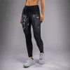 Venum Women's Tiger Leggings - Black/Silver in Black/Silver — rear print
