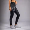 Venum Women's Tiger Leggings - Black/Silver in Black/Silver — on‑body look