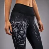 Venum Women's Tiger Leggings - Black/Silver in Black/Silver — rear print