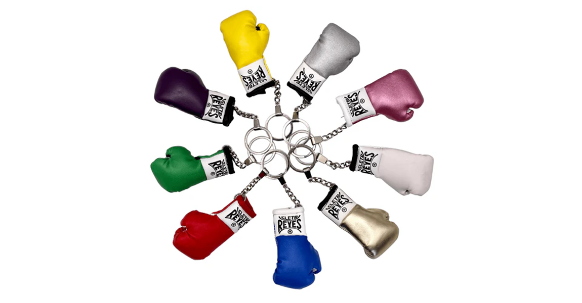 An image of the Cleto Reyes Keyrings in multiple colours