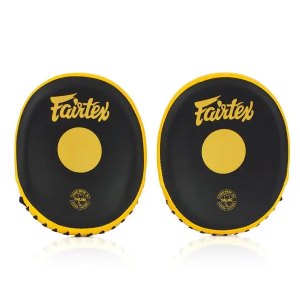 Fairtex FMV15 Punch Mitts Black Gold Product Image of Fairtex FMV15 Mitts and Punch Bads Black Gold