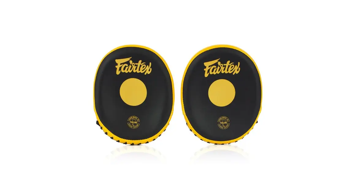 Fairtex FMV15 Punch Mitts Black Gold Product Image of Fairtex FMV15 Mitts and Punch Bads Black Gold