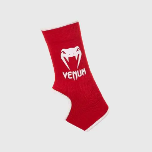 Venum Kontact red ankle supports for Muay Thai, kickboxing and MMA stability.