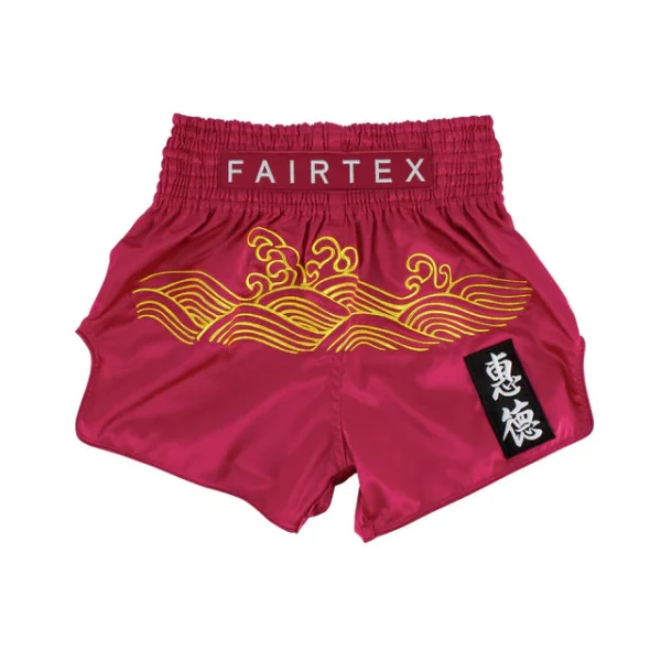 Fairtex BS1910 Golden River Muay Thai Shorts Maroon Fairtex BS1910 Golden River Muay Thai Shorts in Maroon - product image