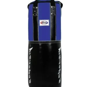 Fairtex Extra Large Leather Heavy Bag HB3 in Black/Blue - product image