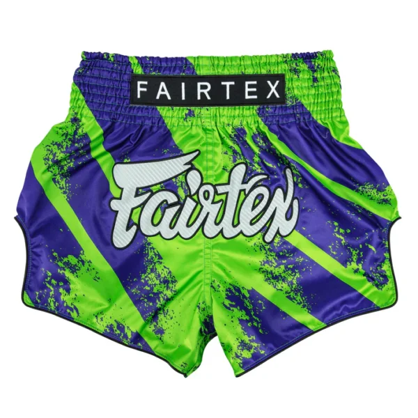 Fairtex Street King Muay Thai Shorts in Green/Blue - product image