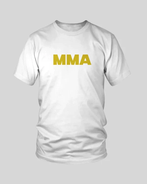 MFS MMA Mixed Martial Arts Essential T-Shirt White/Gold MFS MMA Mixed Martial Arts Essential T-Shirt in White/Gold - product image