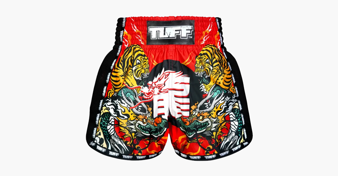 TUFF Retro Muay Thai Shorts Yaksa Yantra RMS116