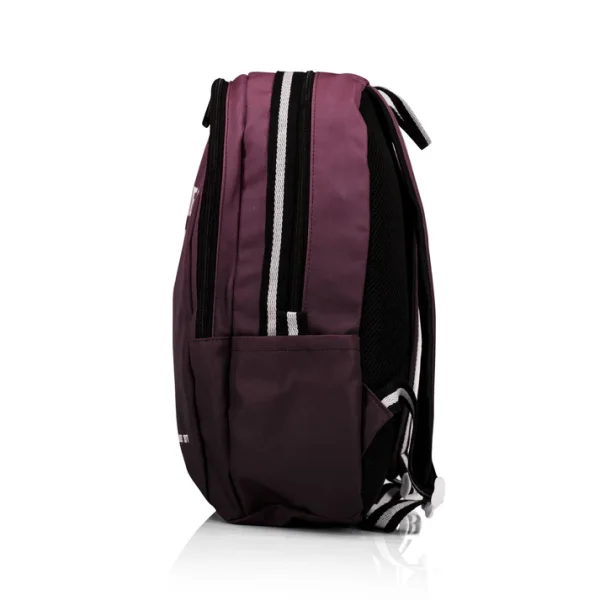 Fairtex BAG21 Mini Backpack Purple angled view padded straps and stitching